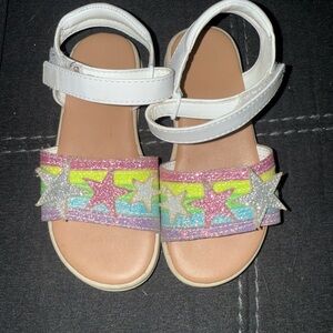 Wonder Nation Glitter Star Kids Sandals